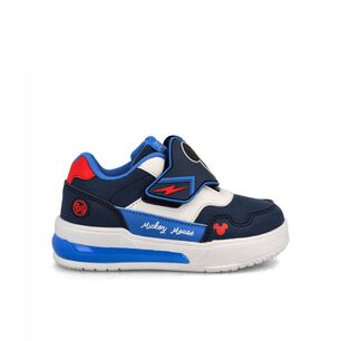 Zapatilla Ni&ntilde;o Bubblegummers Mickey Azul Marino - Rojo